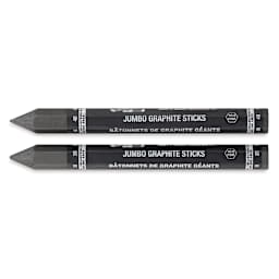 Koh-I-Noor Jumbo Graphite Sticks - Two sticks shown horizontally