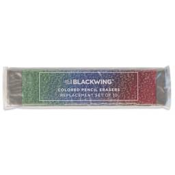 Blackwing Colors Replacement Erasers - Pkg of 10 - front of packaging