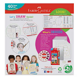 Faber-Castell World Colors How to Draw Faces - Back of Package
