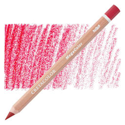 Cretacolor Mega Colored Pencil - Carmine Extra Fine pencil and swatch