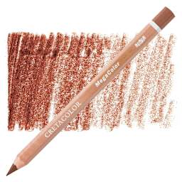 Cretacolor Mega Colored Pencil - Chestnut Brown pencil and swatch