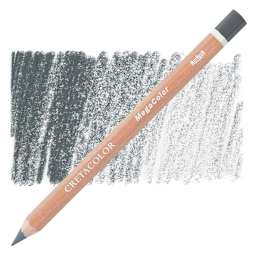 Cretacolor Mega Colored Pencil - Dark Grey pencil and swatch