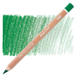 Cretacolor Mega Colored Pencil - Grass Green pencil and swatch