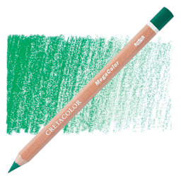 Cretacolor Mega Colored Pencil - Leaf Green pencil and swatch