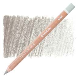 Cretacolor Mega Colored Pencil - Light Grey pencil and swatch