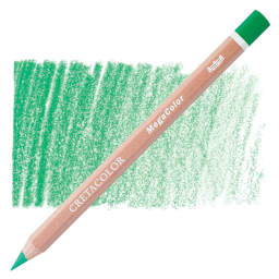 Cretacolor Mega Colored Pencil - Moss Green Dark pencil and swatch