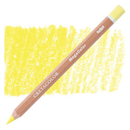Cretacolor Mega Colored Pencil - Naples Yellow pencil and swatch