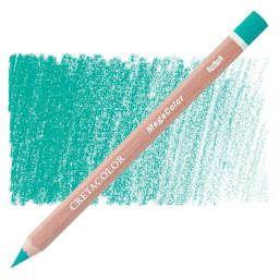 Cretacolor Mega Colored Pencil - Turquoise Dark pencil and swatch