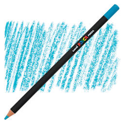 Posca Colored Pencil - Blue Green pencil and swatch