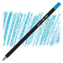 Posca Colored Pencil - Light Blue pencil and swatch