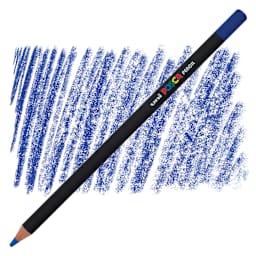 Posca Colored Pencil - Prussian Blue pencil and swatch