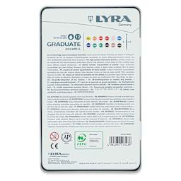 Lyra Graduate Aquarell Pencils - Set of 12