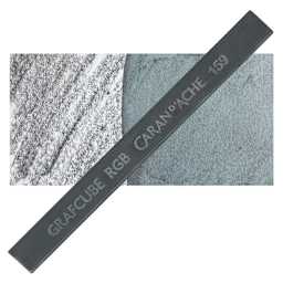 Caran d'Ache Grafcube RGB Graphite Stick - Prussian Blue stick and swatch
