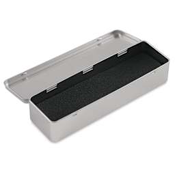 Caran D'Ache Empty Metal Tin - Deep Version, lid open