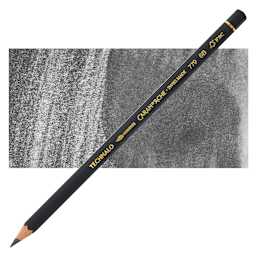 Caran d'Ache Technalo Water Soluble Graphite Pencil - 6B pencil and swatch