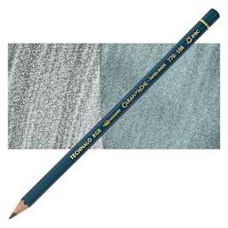 Caran d’Ache Technalo Water Soluble Colored Graphite Pencil - Blue pencil and swatch