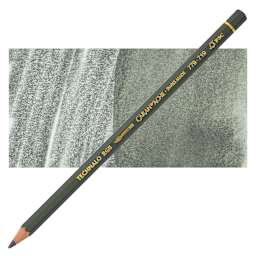 Caran d’Ache Technalo Water Soluble Colored Graphite Pencil - Green pencil and swatch
