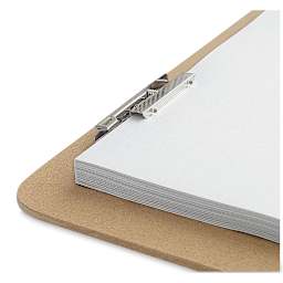 Richeson Drawing Clipboard, sheets inserted in board under spring clip