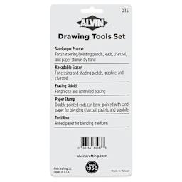 Alvin Drawing Tools - Assorted, Set of 9, back of the packaging