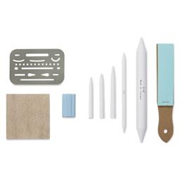 Alvin Drawing Tools - Assorted, Set of 9, contents laid out