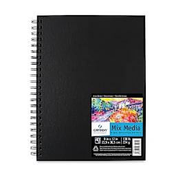 Canson Mix Media Spiral Bound Art Book - 12" x 9", Portrait, 40 Sheets