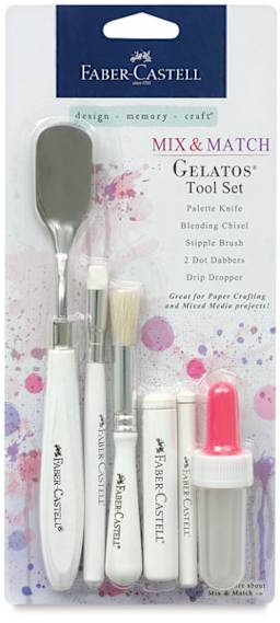 Design Memory Craft Gelatos Tool Kits - Front of blister package of Tools
