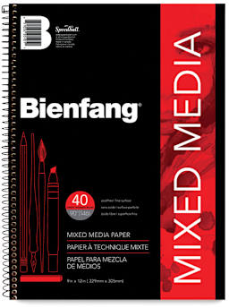 Mixed Media Pad, 40 Sheets, 9" x 12"