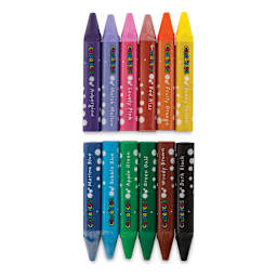 Maped Color'Peps Triangular Oil Pastels - Set of 12 pastels in two rows
