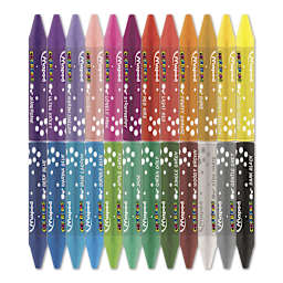 Maped Color'Peps Triangular Oil Pastels - Set of 24 shown in two rows