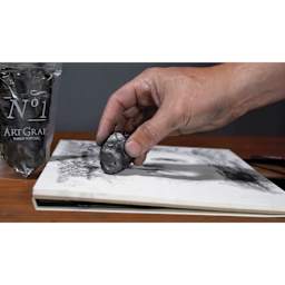 Viarco ArtGraf No. 1 Kneadable Graphite Putty, graphite putty on drawing paper