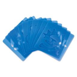 Roylco Jumbo Stencil Set - Mindfulness Tracers, Set of 8 - out of packaging