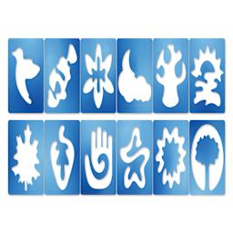 Roylco Jumbo Stencil Set - Mindfulness Tracers, Set of 8