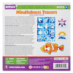 Roylco Jumbo Stencil Set - Mindfulness Tracers, Set of 8 - front of packaging