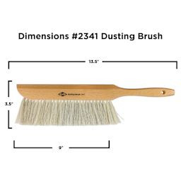 Alvin Traditional Dusting Brush - 3-1/2" x 13-1/2", dimensions