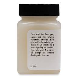 Back of the Higgins Pen Cleaner 2.5 oz bottle