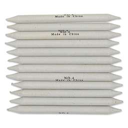 Gray Paper Stumps - 3/8" x 5", Pack of 12 spread out