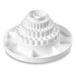 Alvin Spin-O-Tray - White, 3 Level