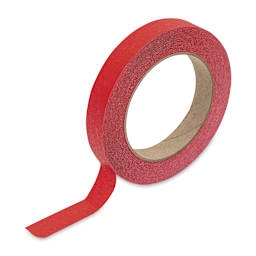 Masking Tape - 3/4" x 60 Yards, Red partially unrolled
