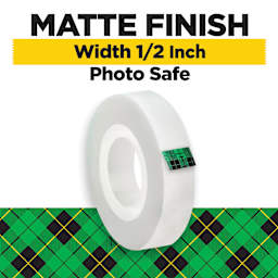 Matte finish, Width 1/2", Photo safe