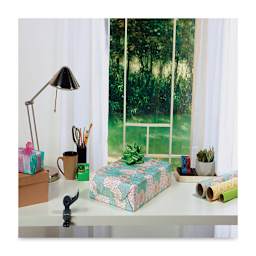 Scotch Magic Transparent Tape Roll - 1/2" x 72 yards, 3" Core, shown with a wrapped present using the tape