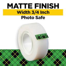 Matte finish, Width 3/4 inch, Photo safe