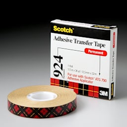3M #924 Adhesive Transfer Tape, 1/2" x 36 yds.