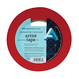 Art Alternatives Artist Tape, 3/4" x 60 yds, Red