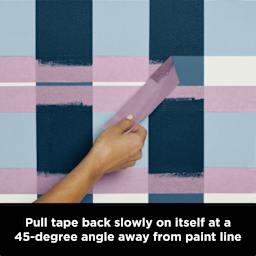 Scotch Painter's Tape for Delicate Surfaces, pulling tape technique