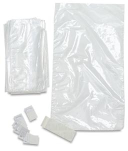 Mountex Archival Shrink Wrap Bags - Two sizes of Bags with self-Adhesive Strips
