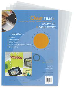 Clear Film, Set of 3 Sheets