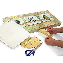 Grafix Double Tack Mounting Film being used in an artwork