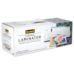 Scotch TL902-CFT Thermal Laminator - front of packaging, angled