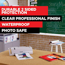 Durable 2-Sided Protection, Clear Professional Finish, Waterproof, Photo Safe
