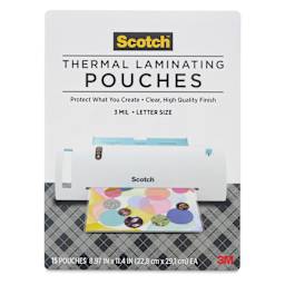 Scotch Thermal Laminating Pouches - 9" x 11-1/2", Pkg of 15